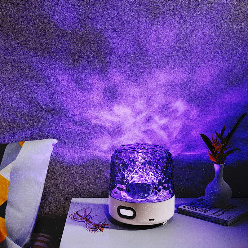 Water Ripple LED Night Light with Bluetooth Speaker