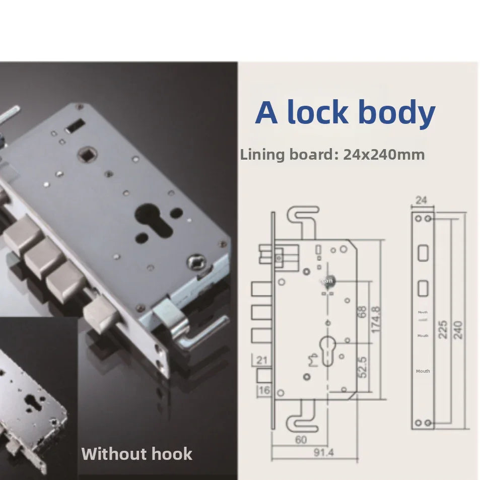 Smart Fingerprint Door Lock with Bluetooth Wi-Fi Access