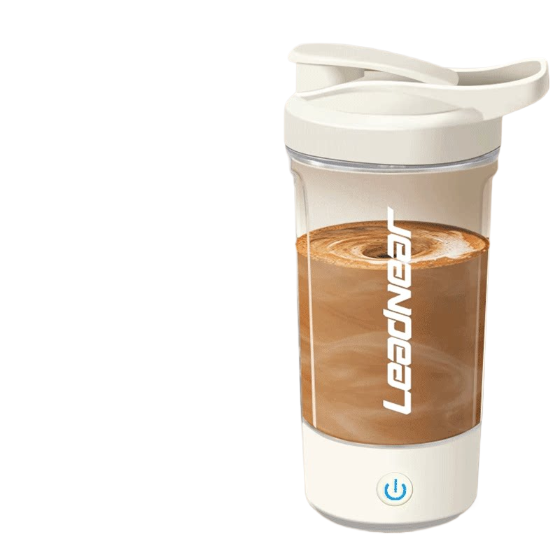 Rechargeable Electric Protein Shaker Bottle with Scale - 450ml/600ml