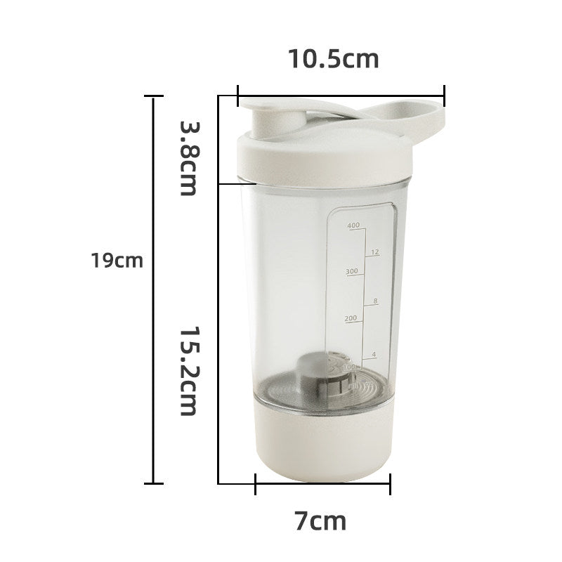 Rechargeable Electric Protein Shaker Bottle with Scale - 450ml/600ml