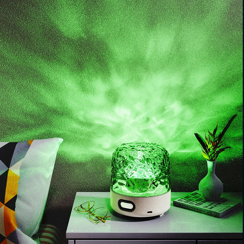Water Ripple LED Night Light with Bluetooth Speaker