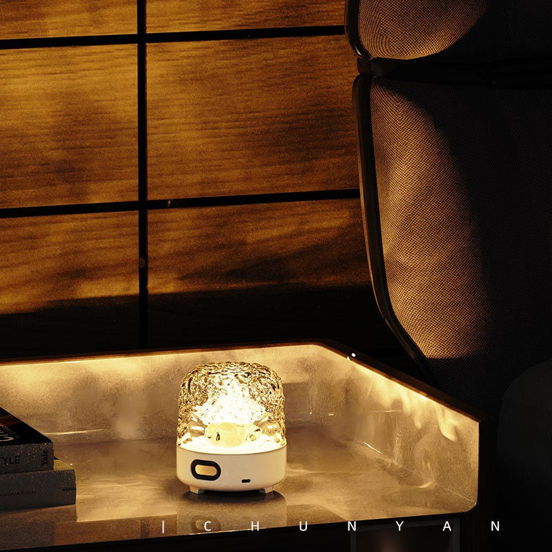Water Ripple LED Night Light with Bluetooth Speaker